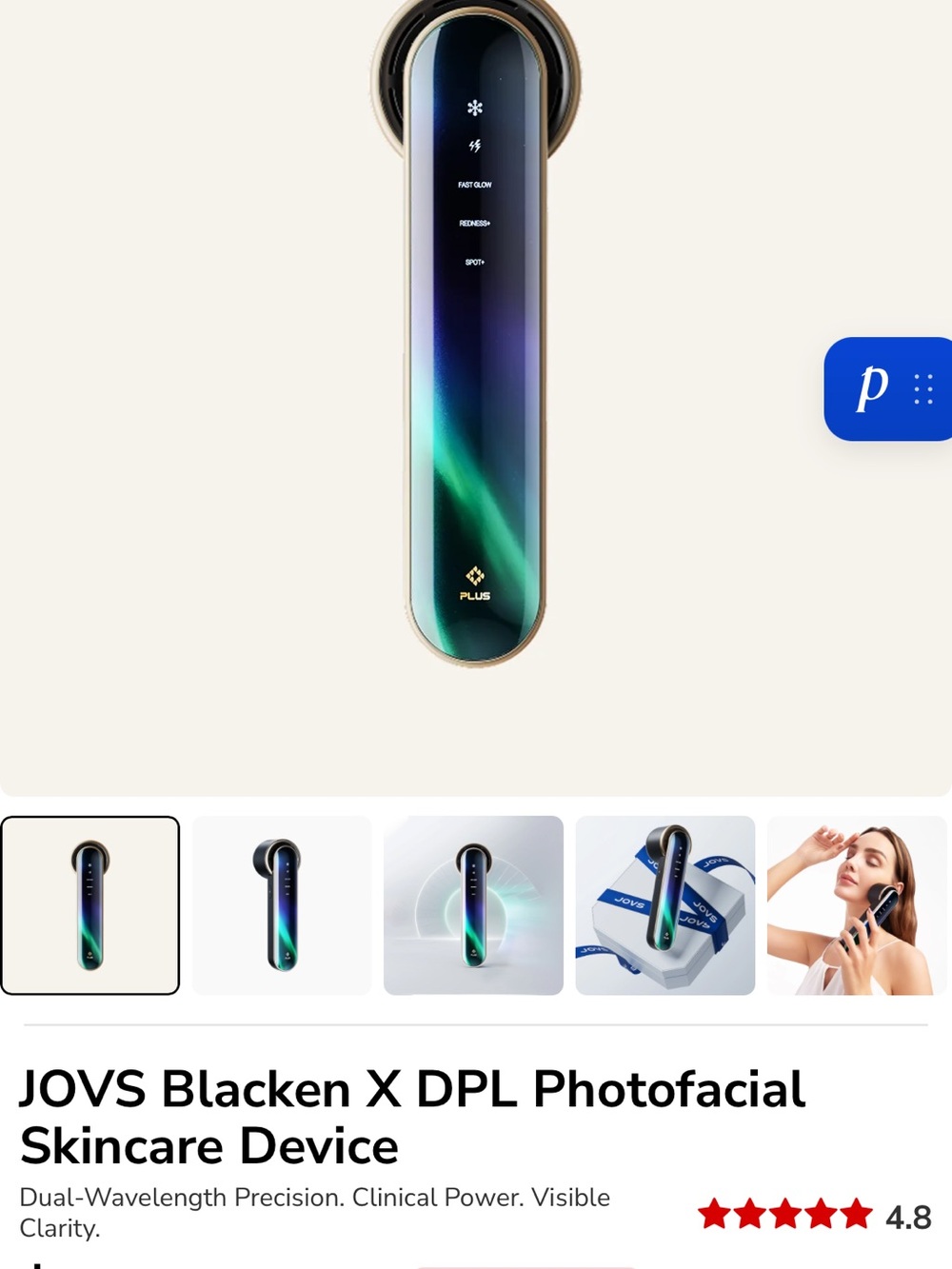 Blacken X DPL Photofacial Device — Green and Black